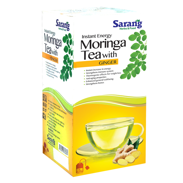 Moringa Tea Bags with Dried Ginger - Sarang