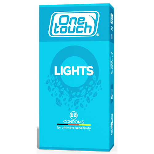 One Touch Lights Condoms, 12 Ct