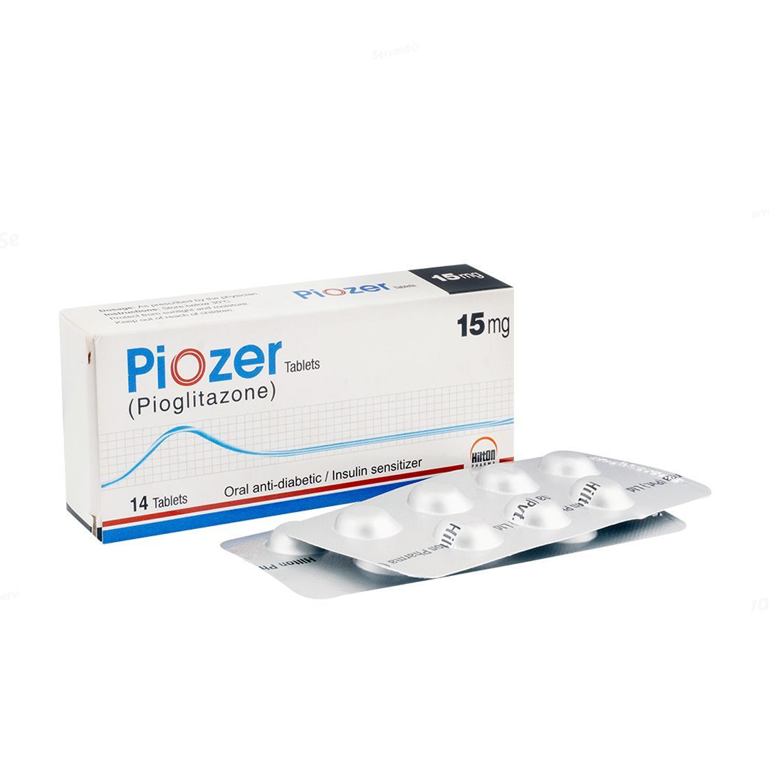 Piozer Tablet 15mg, 14 Ct - Hilton