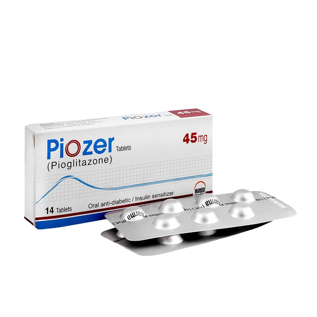 Piozer Tablet 45mg, 14 Ct - Hilton