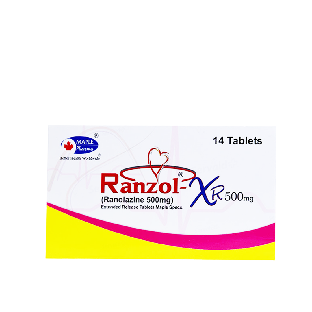 Ranzol-XR (Ranolazine) 500mg, 14 Ct - Maple