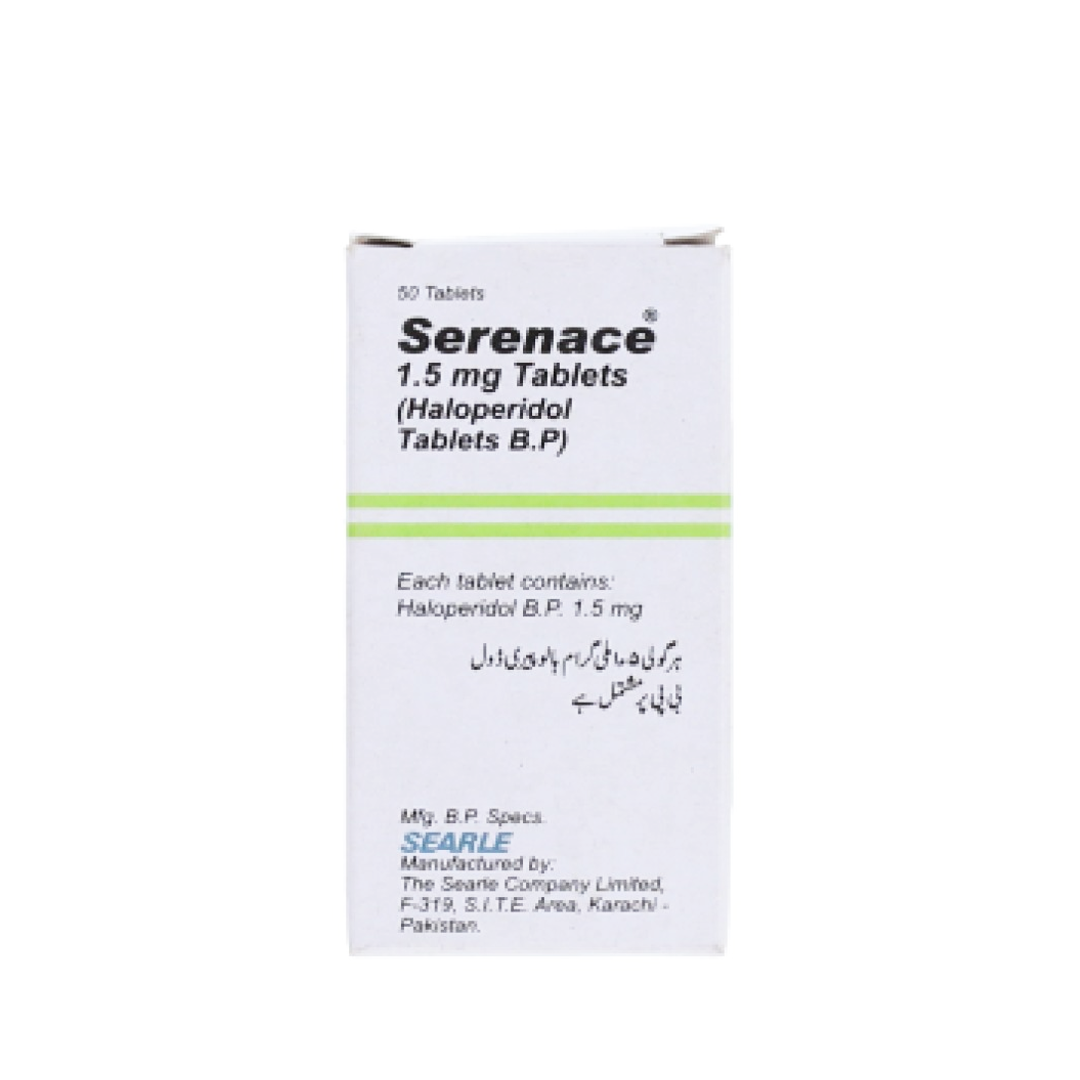 Serenace (Haloperidol) 1.5mg, 50 Ct - Searle