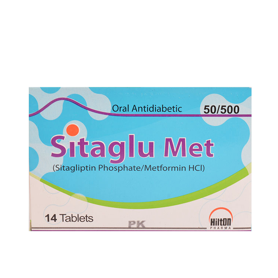 Sitaglu Met (Sitagliptin/Metformin) 50/500mg, 14 Ct - Hilton