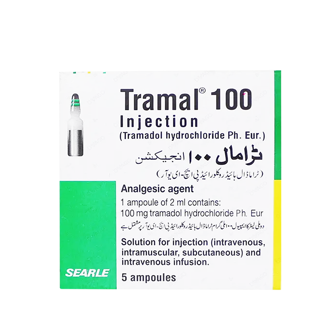Tramal (Tramadol) Injection 100mg, 5 Ct - Searle