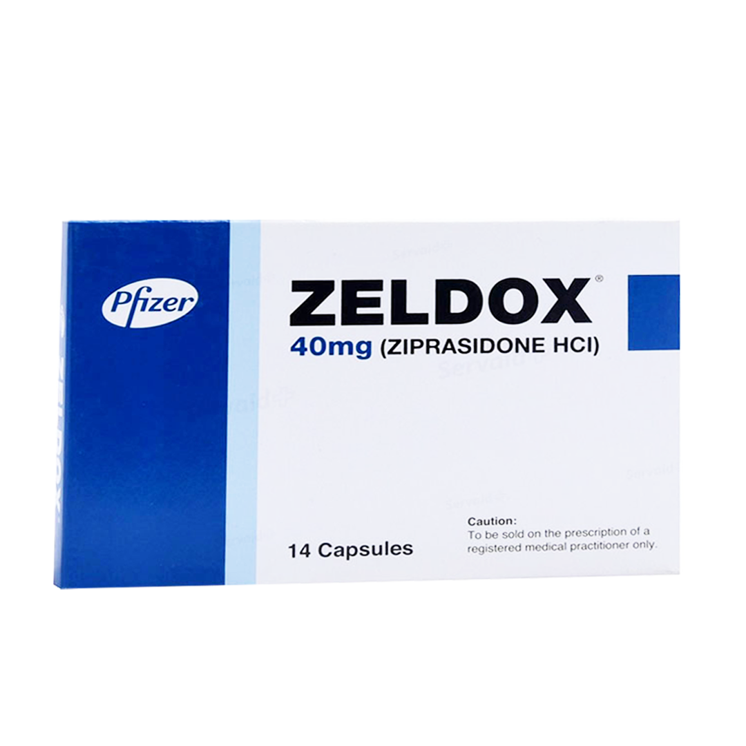 Pfizer Zeldox (Ziprasidone) 40mg, 20 Ct