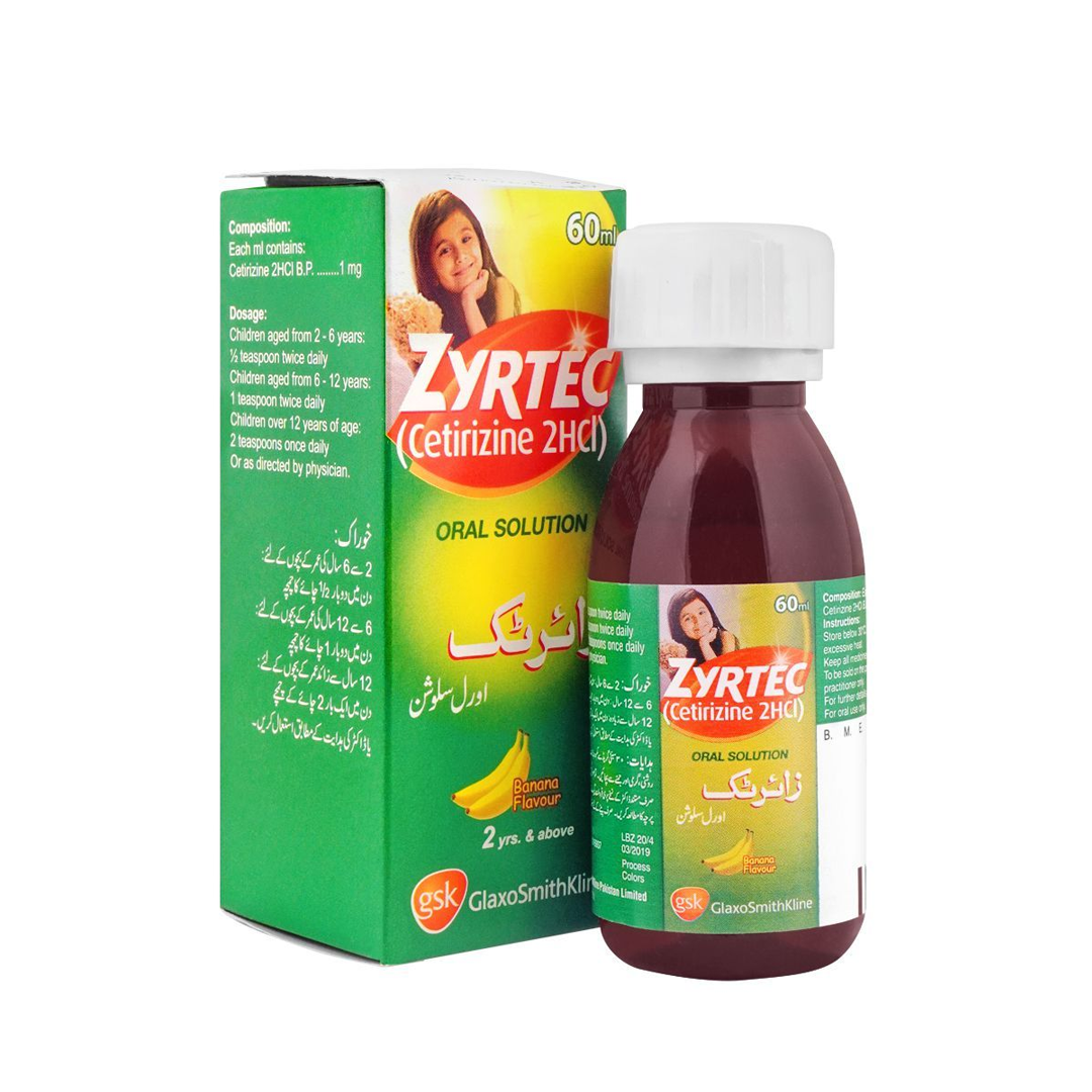 Zyrtec Oral Solution, 60ml - GSK