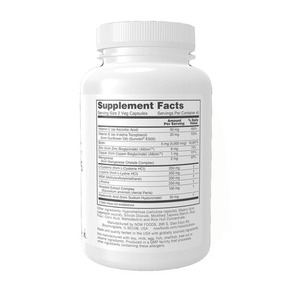NOW Vegan Hair, Skin & Nails, 90 Ct