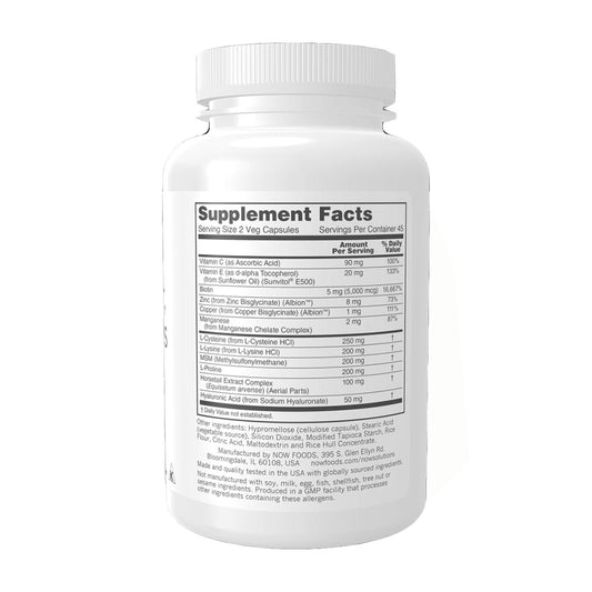 NOW Vegan Hair, Skin & Nails, 90 Ct