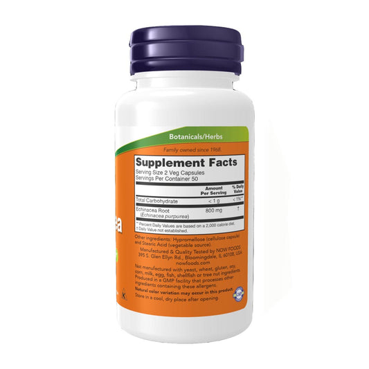 NOW Echinacea 400mg, 100 Ct