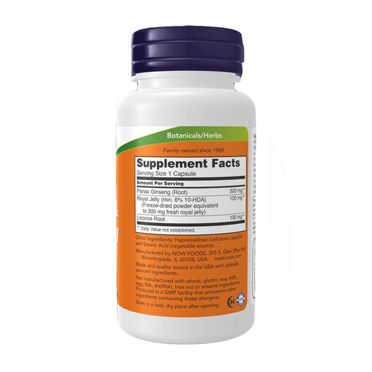 NOW Ginseng & Royal Jelly, 90 Ct