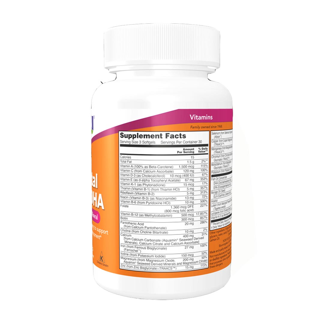 Buy NOW Prenatal Gels + DHA, 90 Ct Online in Pakistan | My Vitamin ...