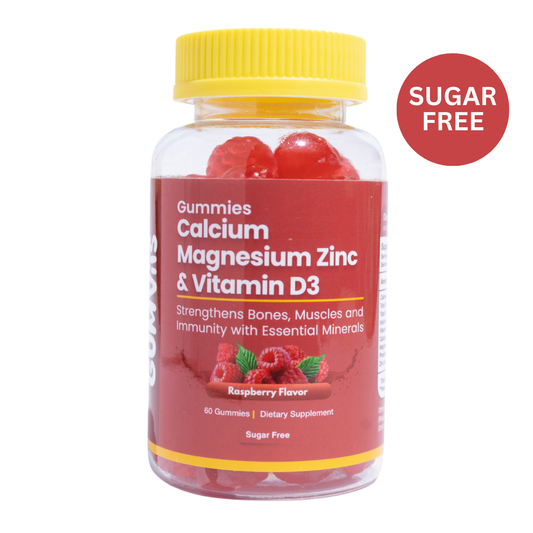 Gumvits Calcium Magnesium Zinc & Vitamin D3 Gummies, 60 Ct