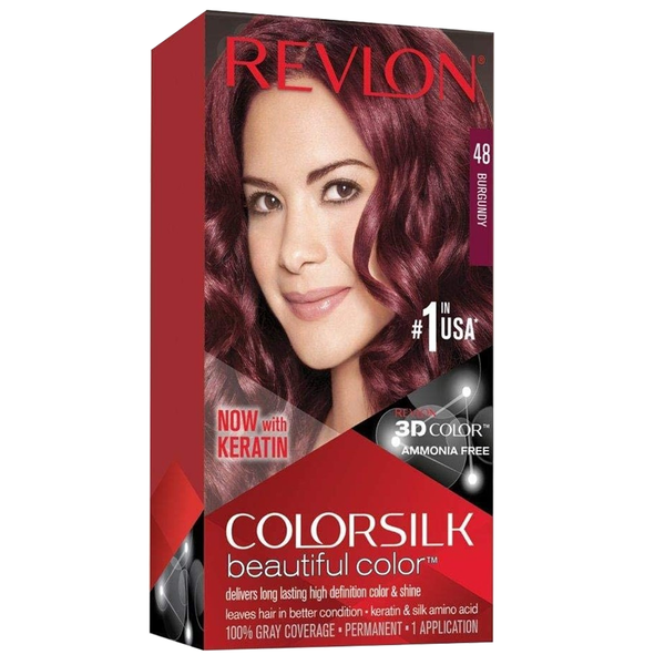 Revlon Colorsilk Hair Color (48 Burgundy), 1 Ct