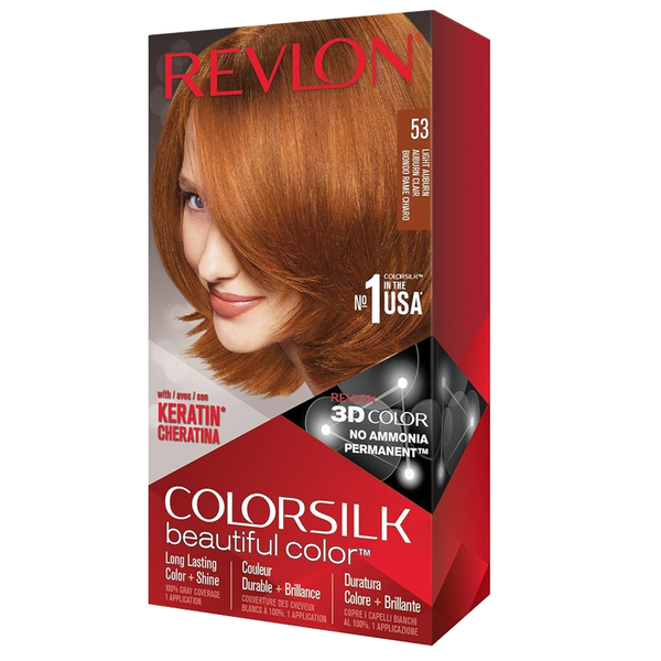 Revlon Colorsilk Hair Color (53 Light Auburn), 1 Ct