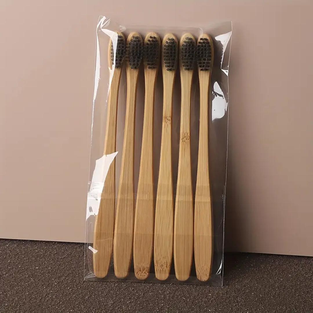 Bamboo Toothbrush Soft, 6 Ct