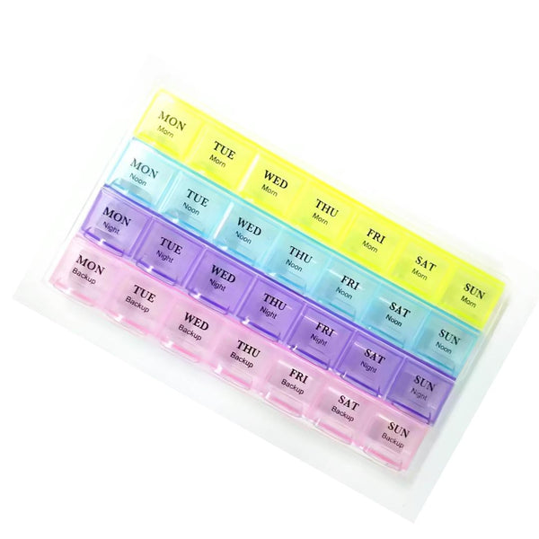 7 Day Morning / Afternoon / Night / Backup Pill Box Organizer