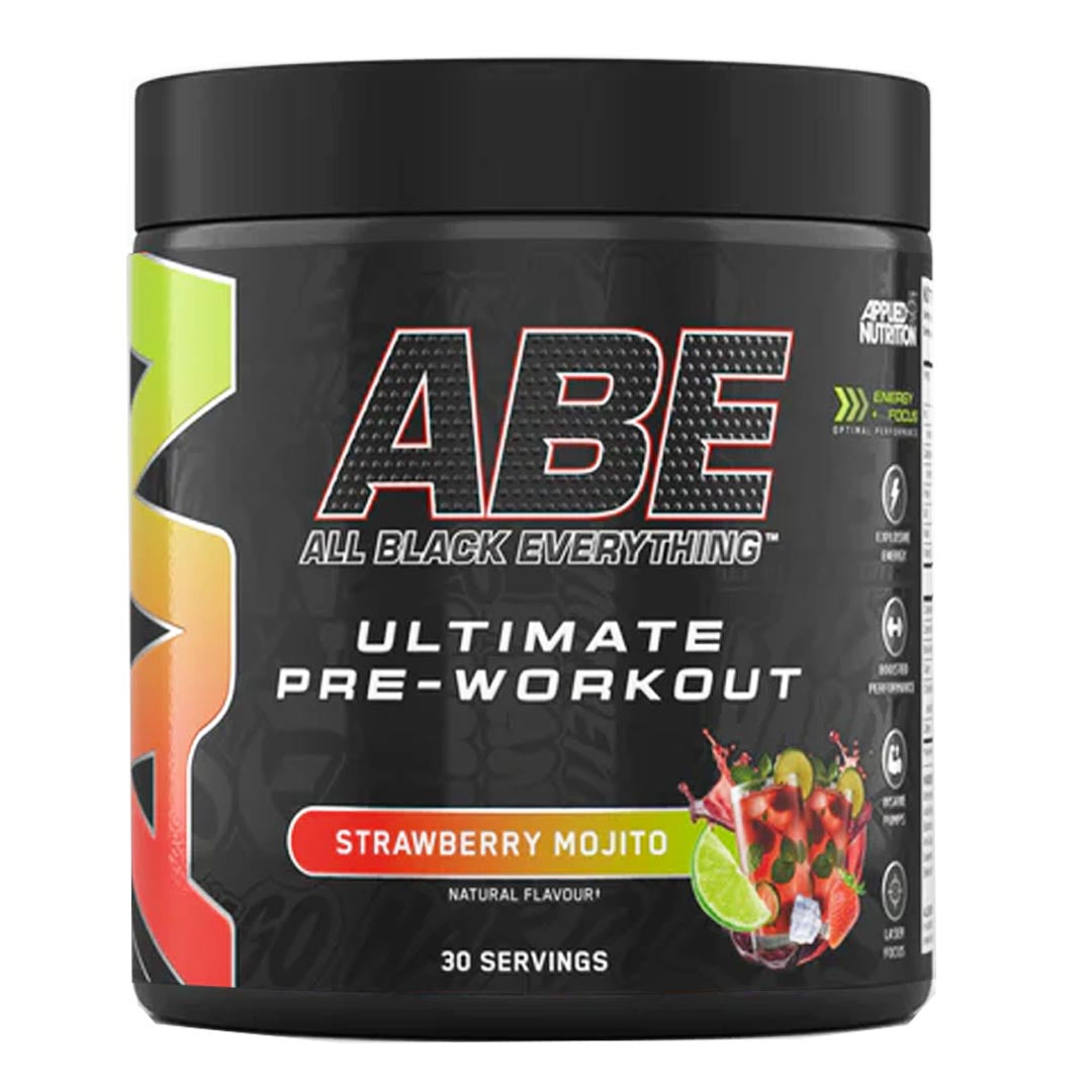 ABE All Black Everything Ultimate Pre Workout Strawberry Mojito 375g Applied Nutrition