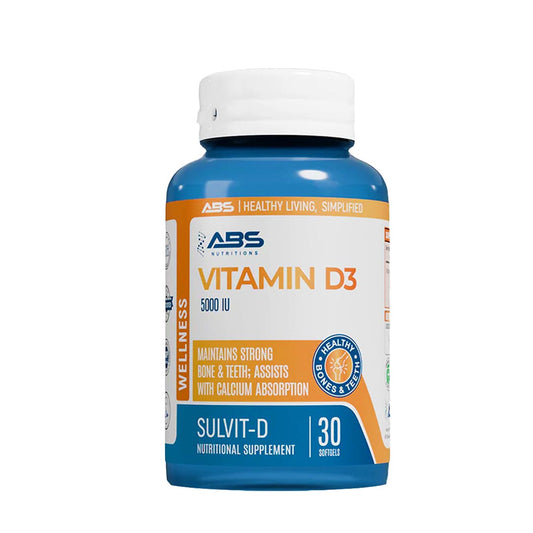 ABS Sulvit-D (Vitamin D3 5000 IU), 30 Ct