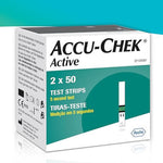 ACCU-Chek Active Blood Sugar Test Strips, 100 Ct