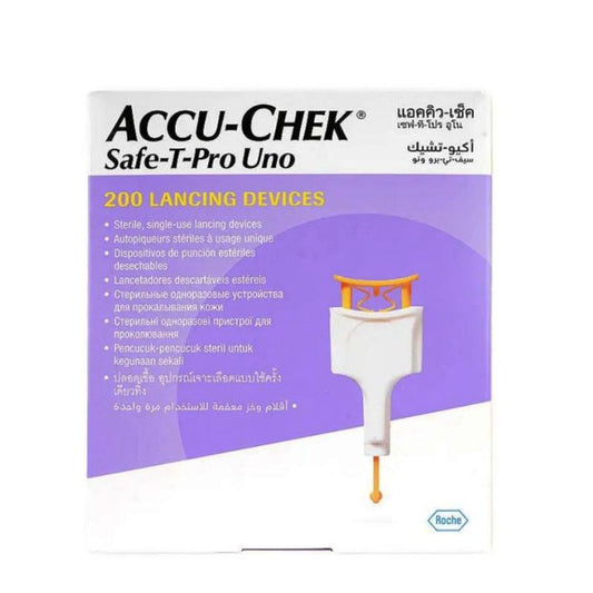 ACCU-Chek Safe-T-Pro Uno Lancets, 200 Ct
