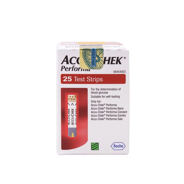 ACCU Chek Performa Blood Sugar Test Strips 25 Ct