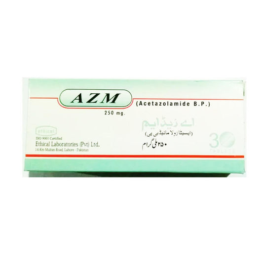 AZM Tablets 250mg, 30 Ct - Ethical Laboratories