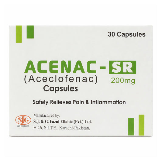 Acenac-SR (Aceclofenac) 200 mg, 30 Ct - SJG Pharma