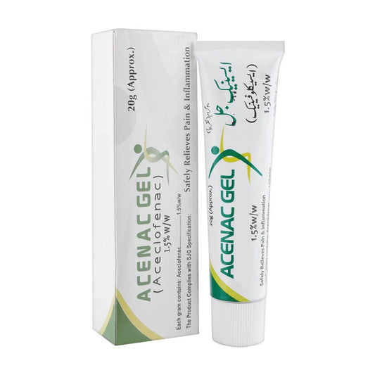 Acenac (Aceclofenac) 1.5% w/w Gel, 20g - SJG Pharma