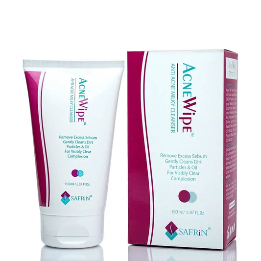 Acne Wipe Anti Acne Milky Cleanser, 150 ml - Safrin