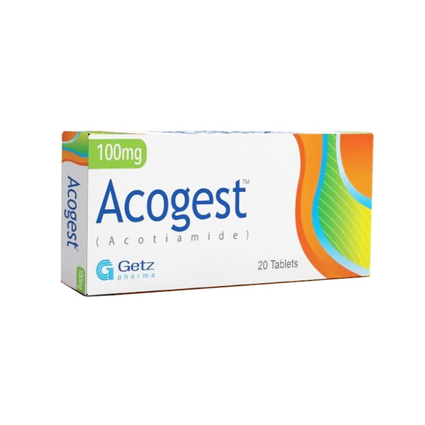 Acogest Tablet 100mg, 20 Ct - Getz Pharma