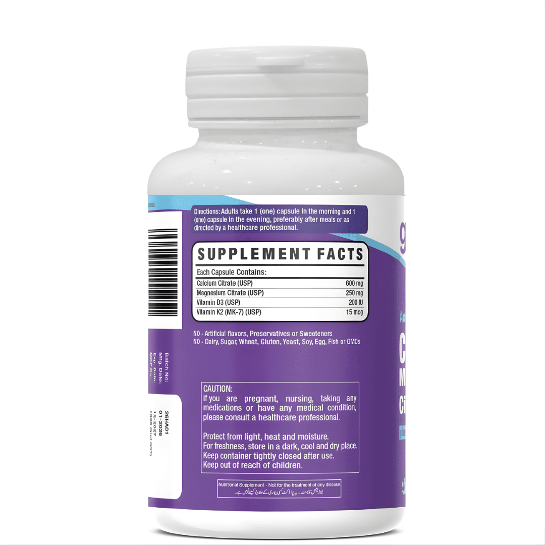 Get Alyve Calcium Magnesium Citrate with Vitamin D3 & K2, 30 Ct