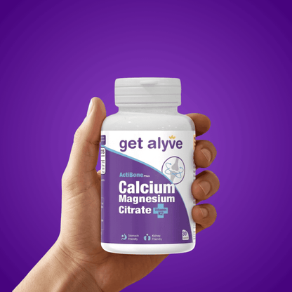 Get Alyve Calcium Magnesium Citrate with Vitamin D3 & K2, 30 Ct