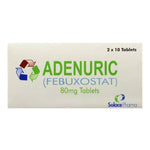 Adenuric (Febuxostat) 80mg, 20 Ct - SJG Pharma