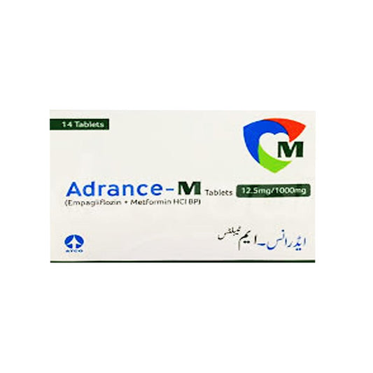 Adrance-M Tablets 12.5/1000mg, 14 Ct - ATCO