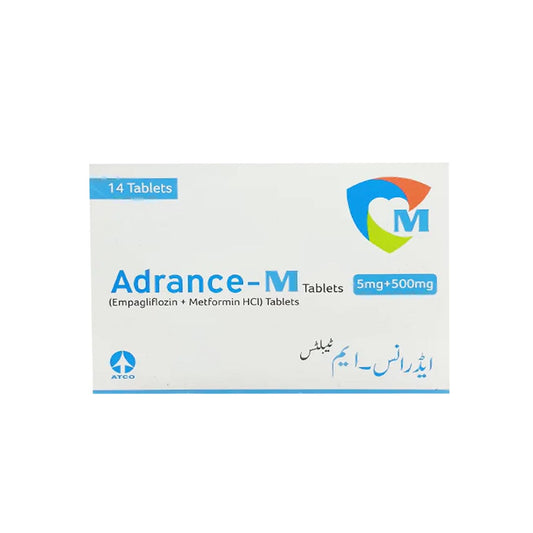 Adrance-M Tablets 5mg/500mg, 14 Ct - ATCO