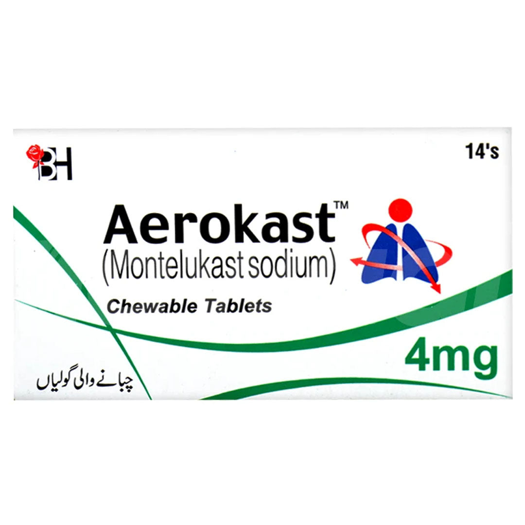 Aerokast (Montelukast) 4mg, 14 Ct - Barrett Hodgson