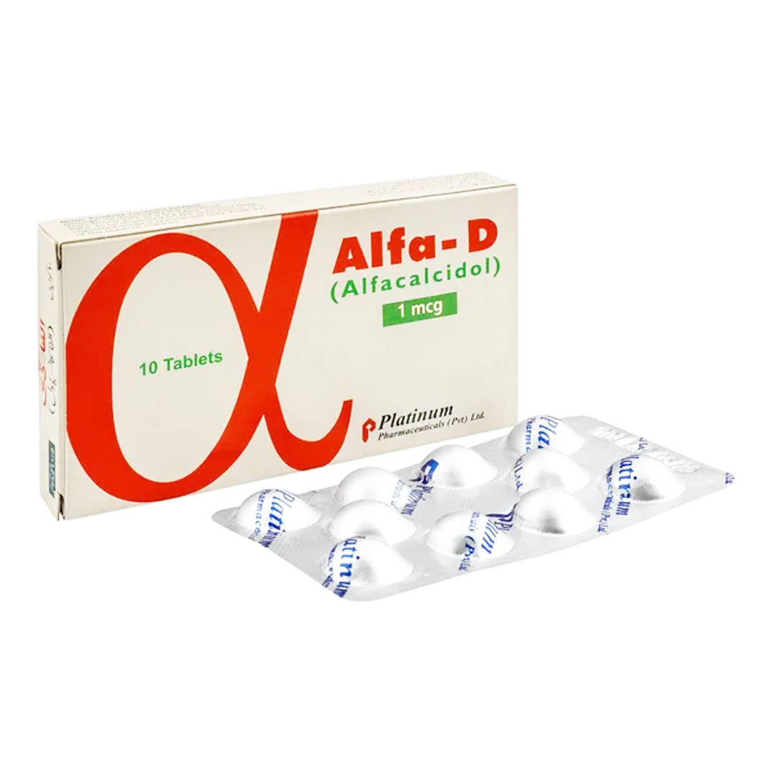 Alfa-D (Alfacalcidol) 1mg, 10 Ct - Platinum Pharma