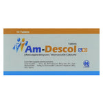Am-Descol (Amlodipine/Atorvastatin) 5/10mg, 14 Ct - Nabiqasim
