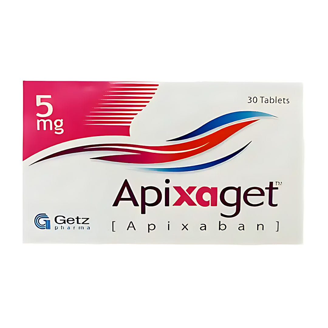 Apixaget (Apixaban) 5mg, 30 Ct - Getz Pharma