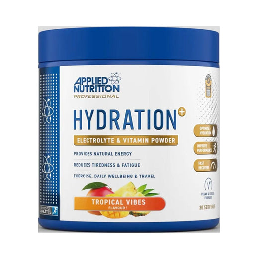 Applied Nutrition Hydration+ Electrolyte & Vitamin Powder (Tropical Vibes), 240 g