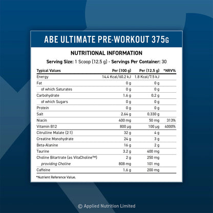 Applied Nutrition ABE All Black Everything Ultimate Pre-Workout, 375g