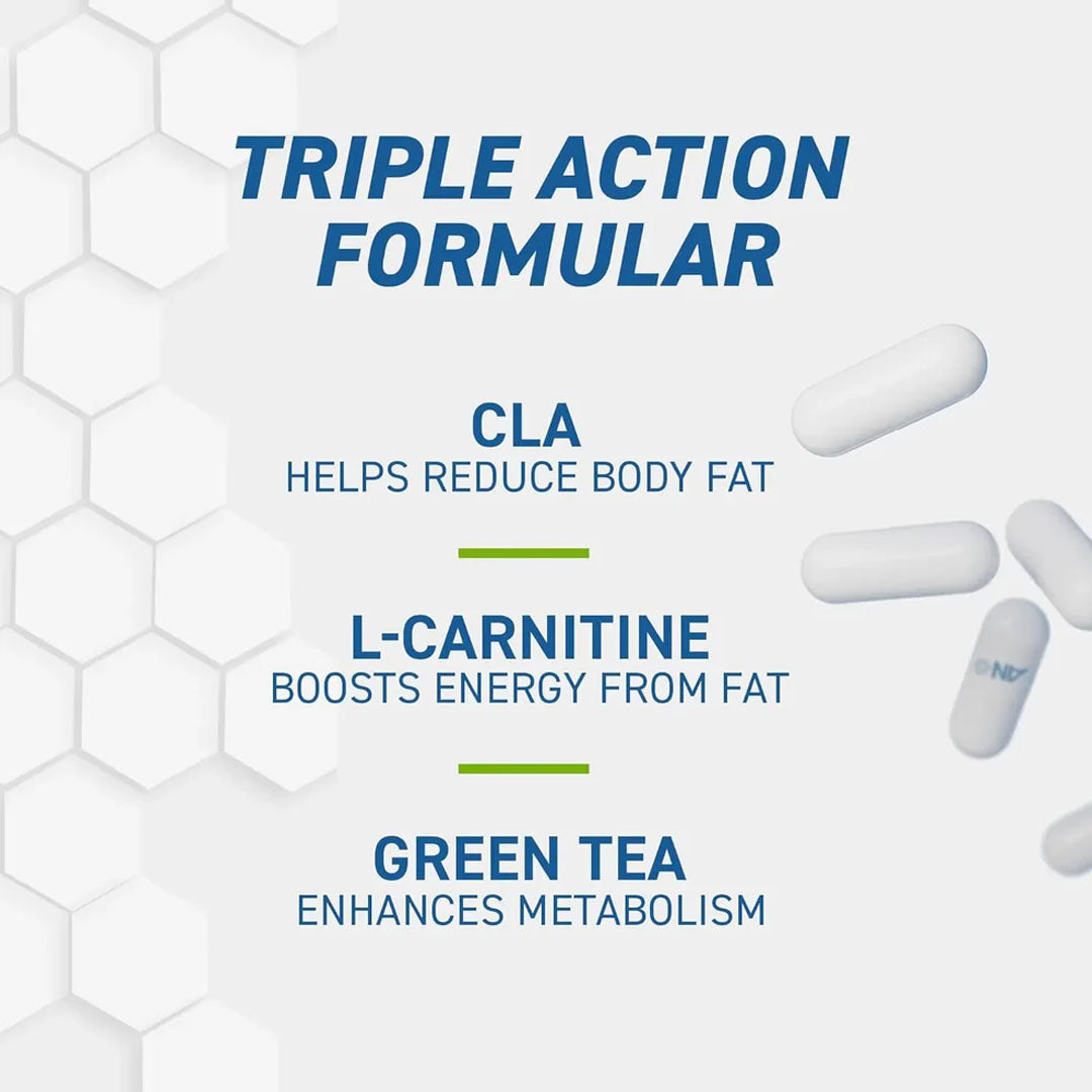 Applied Nutrition CLA + L-Carnitine & Green Tea Capsules, 100 Ct