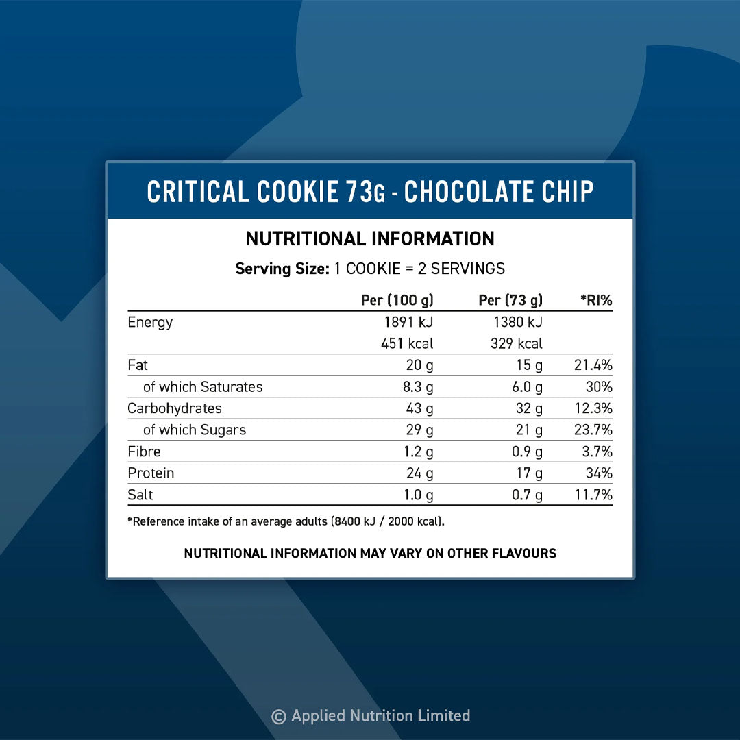 Applied Nutrition High Protein Critical Cookie
