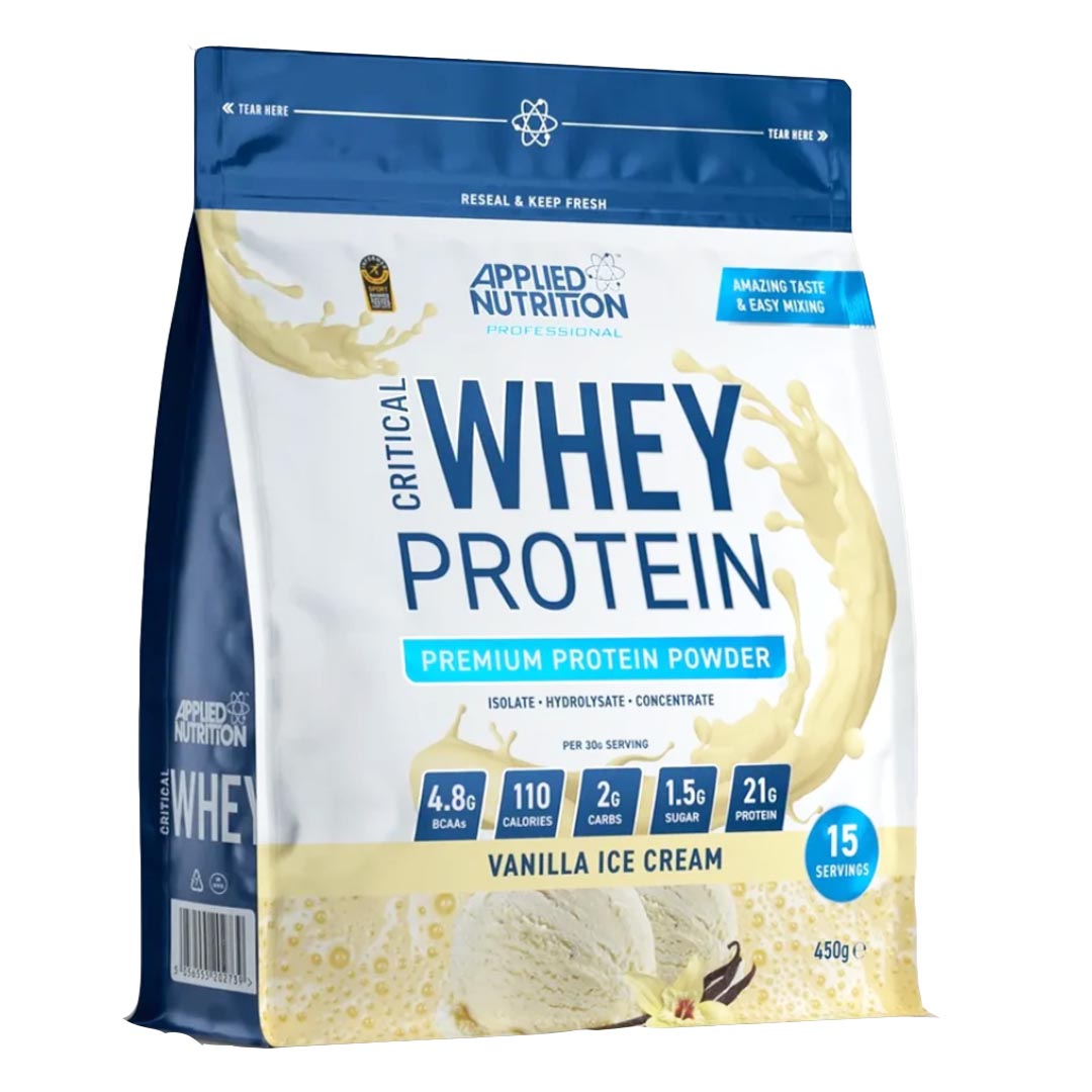 Applied Nutrition Critical Whey Protein Powder (Vanilla Ice Cream), 450g