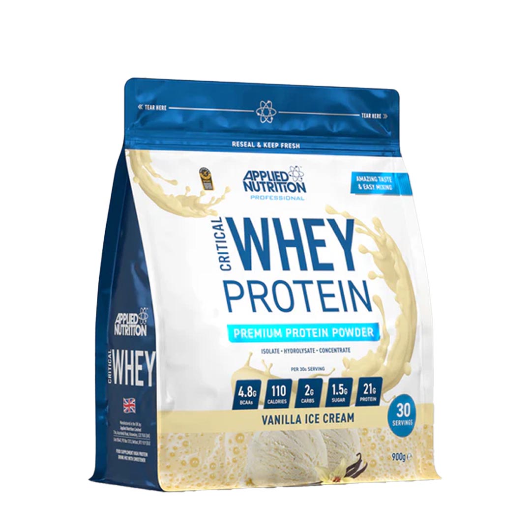 Applied Nutrition Critical Whey Protein Powder (Vanilla Ice Cream), 900g