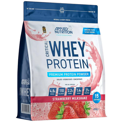 Applied Nutrition Critical Whey Protein (Strawberry Milkshake), 450g