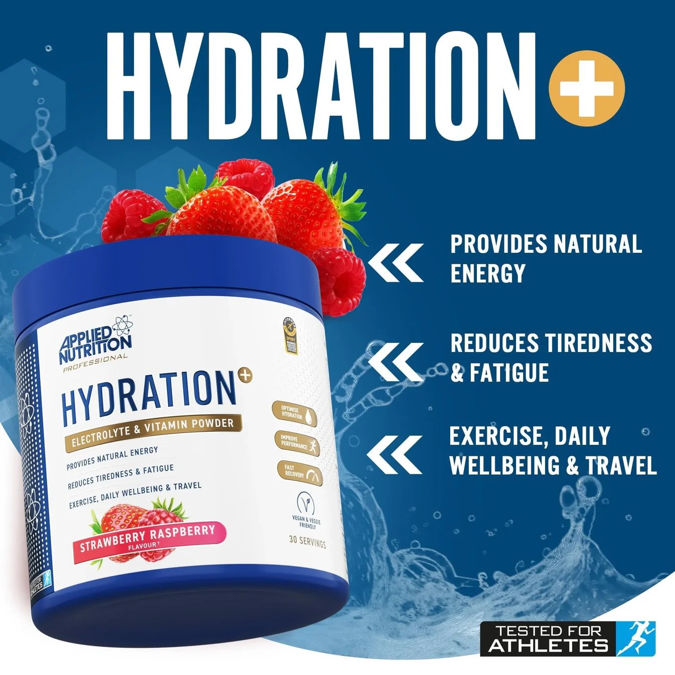 Applied Nutrition Hydration+ Electrolyte & Vitamin Powder Benefits
