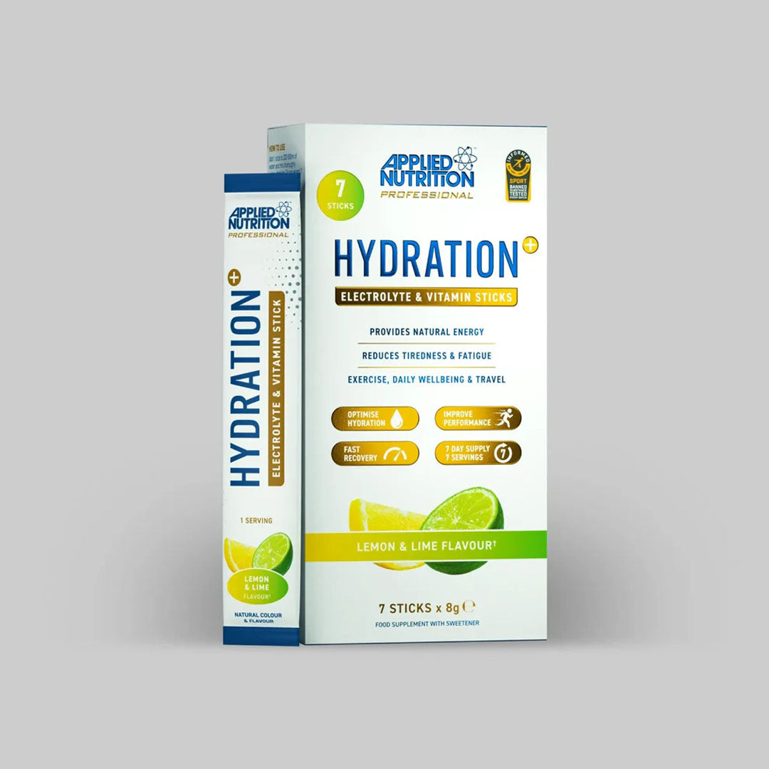 Applied Nutrition Hydration Electrolyte and Vitamins Sticks Lemon and Lime Flavor