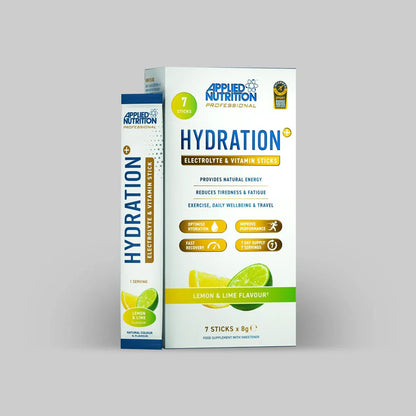 Applied Nutrition Hydration Electrolyte and Vitamins Sticks Lemon and Lime Flavor