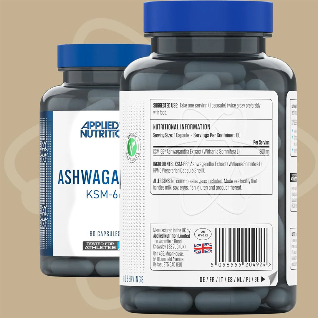 Applied Nutrition KSM-66 Ashwagandha, 60 Ct